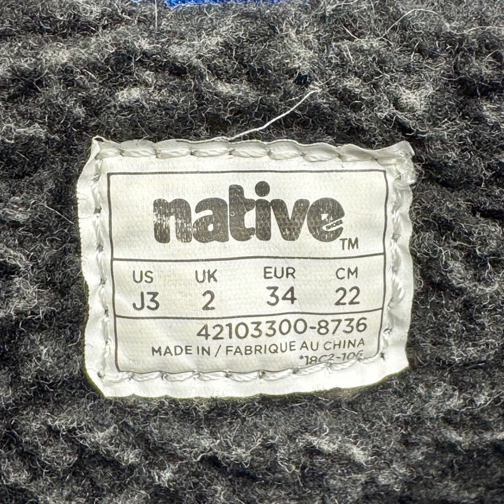 Native‎ Kids' J3/EUR 34 Pull-On Boots - Blue & White Speckled Sole